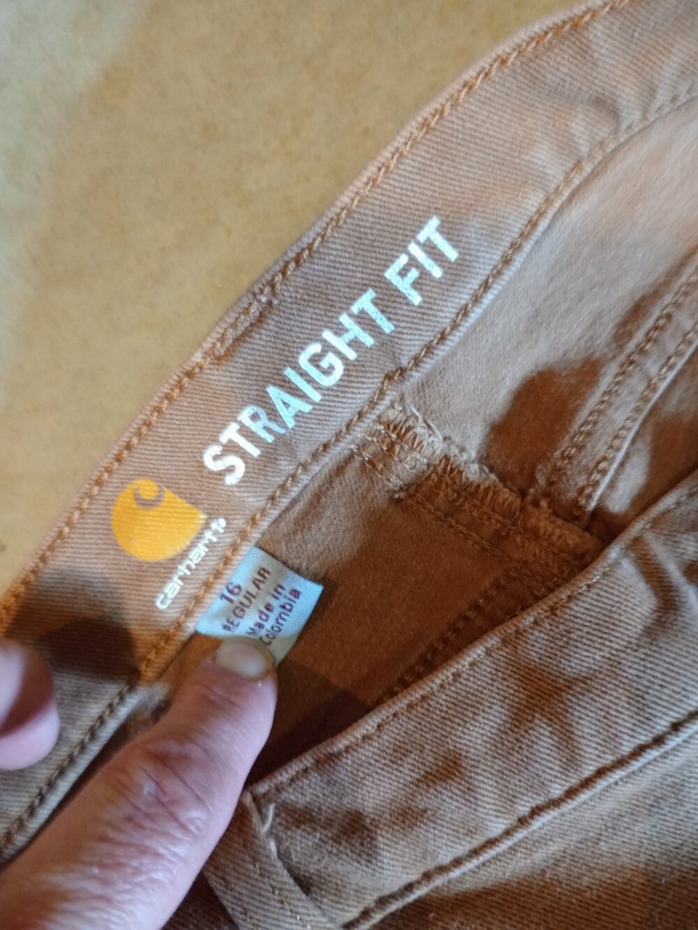 [Carhartt] 16R Stretch Canvas Work Pants - Picture 4 of 4